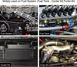 Adaptador de presión de combustible de aluminio AN10 a M18x1.5 con junta tórica - Conector de enfriador de aceite sin fugas para carreras automotrices - Product Image 6