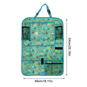 Organizador de Asiento Trasero de Auto con Soporte para Tablet de Pantalla Táctil, Protector de Asiento Trasero de Malla, Alfombrillas Protectoras contra Patadas, Bolsa de Almacenamiento de Viaje para Niños - Product Image 2