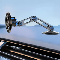NOUVEAU Support de téléphone portable pliable en alliage pour voiture, support magnétique universel rotatif à 360 degrés pour iPhone