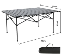 Meubles d'extérieur, table pliante de camping, table pliante réglable en hauteur, table de plage, table de camping portable, table de pique-nique