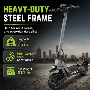 Trottinette avec moteur de roue arrière de 1000 W, 48 V 15 Ah, pneus pneumatiques, frein à disque mécanique pour les déplacements urbains quotidiens HK-J11 Ultra El - Product Image 5