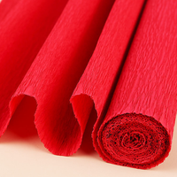 180g papier crépon lourd papier froissé fait à la main artisanat décoration papier fleur personnalisé coloré
