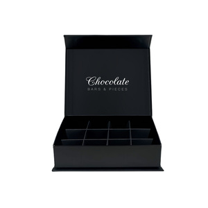 Scatola di Cioccolatini in Cartone Rigido Ecologico con Laminazione Opaca Soft Touch di Lusso, Artigianale, <span class=keywords><strong>per</strong></span> Alimenti, 9 Pezzi di Tartufi e Praline - Product Image 3