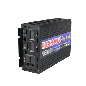 Cross-border hot sale DC 12V 24V 48V 60V To AC 220V 230V 240V 3000W Inversor De Ondas Senoidal Pura