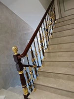 Piliers de balustrade d'escalier en aluminium noir, colonne générale pour décoration familiale, Simple