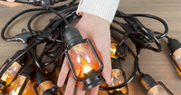 Guirlande lumineuse solaire magnétique pour camping, lampe féerique IP65, éclairage d'ambiance extérieur pour la pêche, le camping-car, la cour, la décoration de festival