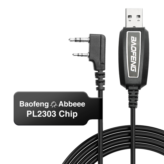 Baofeng`original Mobile Programming Cable for BAOFENG UV-5R BF-888S Handheld 1m Cable Line