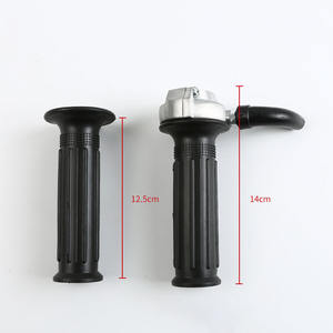 Empuñadura de manillar de motocicleta negra de 7/8 "y 22mm para GN125 GN 125 <span class=keywords><strong>Cafe</strong></span> <span class=keywords><strong>Racer</strong></span> Old School Retro Custom - Product Image 5