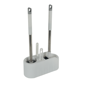 מברשת אסלה איכותית עם זיפי PET לניקוי יעיל של חדרי אמבטיה, מברשת ניקוי אסלה עם ידית פלדה, סט מברשות אסלה עמידות - Product Image 1