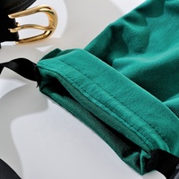 Pochette à bijoux en velours personnalisée écologique avec cordon de serrage, en tissu suédé double face, estampage argenté, pour rangement de colliers et lunettes