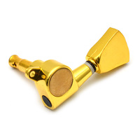 Gitar Listrik Bergaya Vintage dengan Peg Tuning Tertutup Sepenuhnya, Headstock Berbentuk Belah Ketupat, Senar Spiral