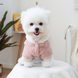 Nueva Ropa de Invierno para Mascotas, Sudadera con Capucha de Forro Polar Grueso Estilo Coreano, Sudaderas con Capucha de Forro Polar de Color Cálido, Abrigos para Perros y Gatos - Product Image 5