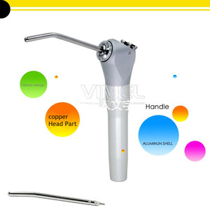 Dental Chair Unit Triple <strong>Syringe</strong> Handpiece Stainless Steel <strong>3</strong> Way Air Water Spray +2 Nozzles <strong>Tips</strong> Tubes Dentist Tool - Product Image 2