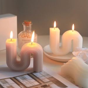 Home Decor Wedding Gifts Craft Supplies DIY Geometric Shape Aromatic Candles Mold Silicone Epoxy Resin/soap Mold Candle Making - Product Image 2