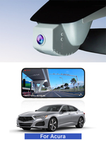 Holroadx Enregistreur vidéo 4G Dashcam Double objectif Moniteur de stationnement 1 an OEM Adapté sur mesure Acura Integra 2023-2026 Avant/Arrière Vision nocturne
