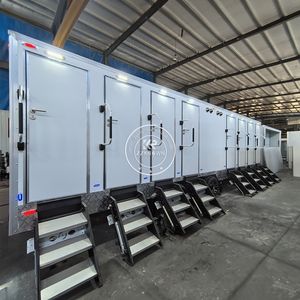 Remorque de toilettes mobiles 2025 conforme aux normes d'usine, remorque de toilettes pour handicapés, remorque de toilettes de luxe à 10 postes, remorque de spa - Product Image 4