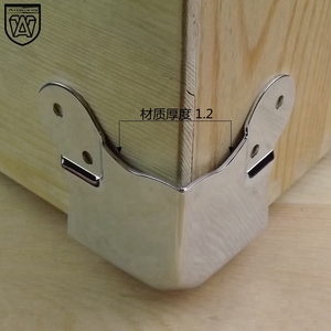 Protection d'angle en fer chromé Anwang 45x35mm pour boîte à outils d'aviation - Product Image 4