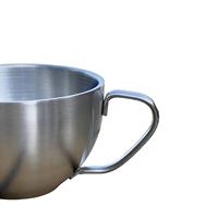 Juego de Taza y Platillo de Café de Doble Capa de Acero Inoxidable 304 Retro 316 para Tazas de Té Europeas