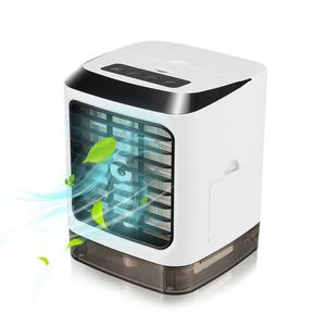 Best-seller OEM <span class=keywords><strong>Ventilateur</strong></span> de bureau d'humidification de mini refroidisseur d'<span class=keywords><strong>air</strong></span> portable à LED pour la maison, l'hôtel et l'extérieur à faible bruit - Product Image 1
