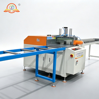 Machine de découpe manuelle de profilés en aluminium et cuivre avec affichage numérique et alimentation par poussée pour lames de scie circulaire
