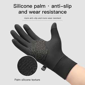 Automne/hiver Sports gants de course en plein air pour hommes hommes hiver chaud tricoté écran tactile gants de cyclisme femmes minces gants chauds - Product Image 6