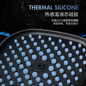 Multifunctional Handheld Shower Head Square Adjustable Massage Rain Spray Pattern Portable Water Pressure Boosting - Product Image 4