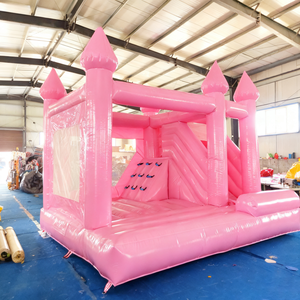 Château <span class=keywords><strong>gonflable</strong></span> Douerfei DDF-163 en PVC blanc pastel, 4x4m, château <span class=keywords><strong>gonflable</strong></span> d'intérieur, élégant, pour les anniversaires d'enfants, les baby showers, les événements - Product Image 6