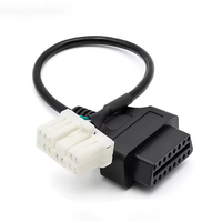 Doble cabezal automotriz 26 26 pines a OBD2 16 pines 16 pines línea de diagnóstico coche OBD Splitter Cable adaptador para Tesla Modelo 3 Y Model3