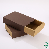 Boîte de rangement en papier kraft personnalisée Everwin, boîte à tiroir avec logo, emballage cadeau avec logo pour la vente au détail et les boutiques