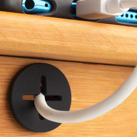 Usine Bureau Rond Ordinateur Trou Silicone Oeillet Flexible Câble Fil Trou Couverture En Caoutchouc Bureau Oeillets Câble Cordon Oeillet