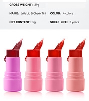Barra de Colorete Herbal en Forma de Varilla 2 en 1 para Contorno, Labios y Mejillas, Iluminador Facial, Colores Vibrantes, Acabado Mate