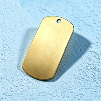 Plaque rectangulaire arrondie en acier inoxydable sablé Ywyougang, plaque nominative vierge pour gravure laser DIY, pendentif pour cadeau personnalisé