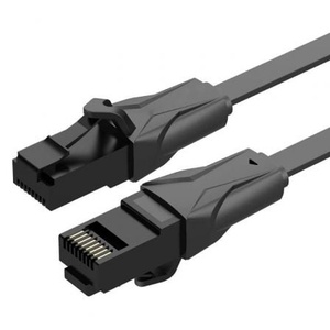 Cable de red RJ45 UTP Cat. 6, 10m, negro - cable de conexión de alta velocidad para redes, ideal para uso doméstico y oficinas. - Product Image 1