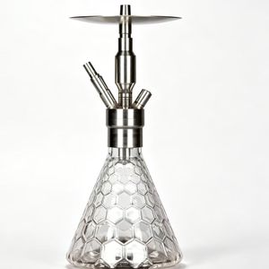 Moderno Set de Shisha/Hookah de Acero Inoxidable Color Oro Rosa con Espejo - Product Image 2