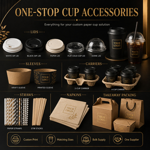 Vasos de Papel de Grado Alimenticio, Vasos de Cartón y Vasos de Papel para Salsas, Ideales para Degustaciones, Heladerías y Supermercados - Product Image 4