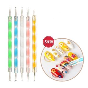 双端水晶手柄点笔亚克力艺术指甲女钻石Strass拾笔美甲贴纸水钻拾头器 - Product Image 5