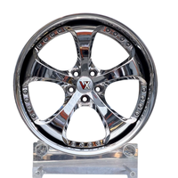 Jantes forgées VeroX 2 pièces, chrome poli, 5 branches, à déport profond, en alliage, pour BMW, Mercedes-Benz, Audi, Supra, Nissan, Subaru