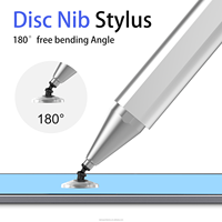 Stylet universel durable en métal 3-en-1 compatible avec Android pour Apple iPad Smartphones pour dessiner l'écriture maille pointe boule P