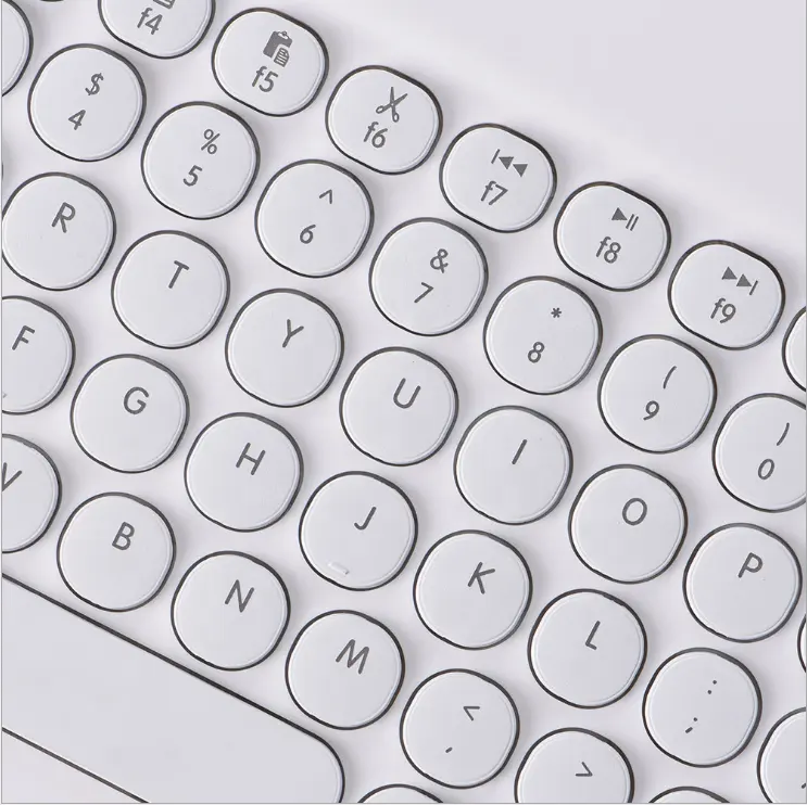 High Quality Tablet Keyboard Ultra Slim Round Keys Wireless backlit Keyboard 2.4ghz For Mobile Laptop Keyboard Flexible