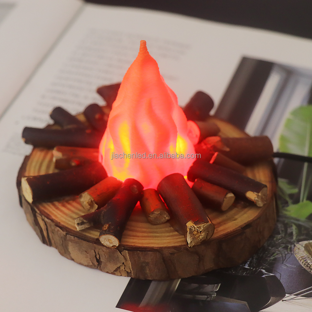 USB Led Table Bedside Lamp Home Decoration Lights Warm Camping Lamp Night Light for Bedroom