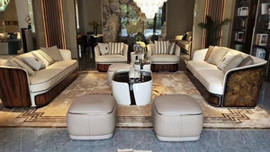 Divano Modulare dal Design Moderno Italiano, Alta Qualità e Durata, Elegante e Raffinato per <span class=keywords><strong>Soggiorno</strong></span>, Ideale per Ville - Product Image 2