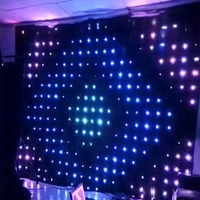 Écran de scène LED RGB DMX en tissu velours pour ciel étoilé, rideau vidéo suspendu, éclairage extérieur