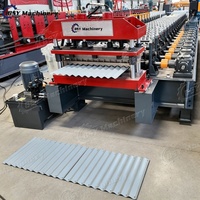 Machine automatique de formage de rouleaux de tôles pour bacs de jardin surélevés en métal hydraulique, avec roulement à engrenages, 1200 mm, contrôle PLC, haute productivité pour