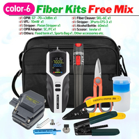 Vente chaude Fibre Optique FTTH Tool Kit Free Mix -70 ~ 6dBm OPM MTP-11 Komshine Cleaver FC-6S AUA-6S SKL-6C VFL 10MW DIY Multi Options