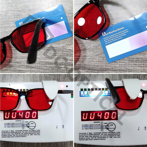 Lunettes de jeu à verres rouges, légères, anti-fatigue oculaire, bloquant la lumière bleue, anti-reflets, filtre pour lunettes pour les jeux FPS avec emballage - Product Image 5