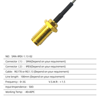 Kabel Antena Ekstensi SMA Male Female RG316 Coaxial Pigtail 100mm 50 Impedansi DC~6.0GHz Wiring Harness Konektor RG RF
