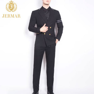 Costume Homme Sur Mesure Noir et Or Premium OEM ODM, Coupe Slim Facile d'Entretien, Idéal Cérémonie Mariage et Cérémonies Officielles - Product Image 1