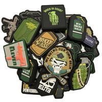 Vente en gros, usine chinoise, Badges tactiques personnalisés 2D/3D en caoutchouc souple PVC avec attache à crochet