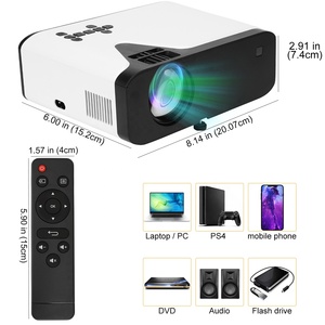 Proyector Portátil UB20 WiFi Android 9 Sistema 1+8G ARC HD SDR 720P LCD para Cine en Casa, Gran Venta 2023 - Product Image 2