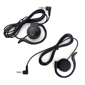 Écouteur mono léger à crochet d'oreille en forme de G, confortable, avec prise audio coudée 3,5 mm en PVC, pour <span class=keywords><strong>talkie</strong></span>-<span class=keywords><strong>walkie</strong></span> - Product Image 1